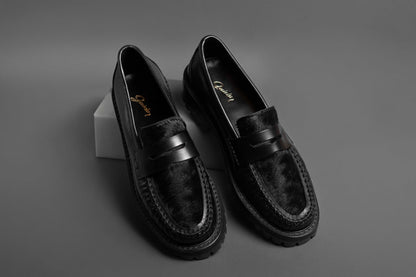 Mocasín L101 Pelo Negro