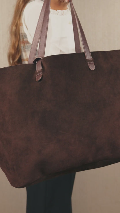 Cartera Choco Gamuza Chocolate